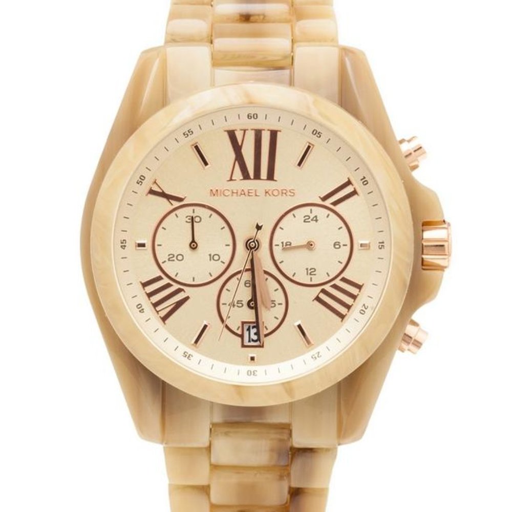 Michael Kors Beige/Brown Champagne Bradshaw MK5840